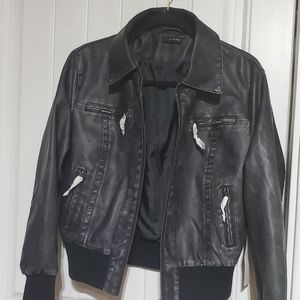 K by Kersh Faux Black Jacet XL Size